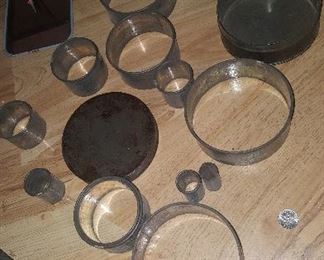 47. \VINTAGE SET OF NESTING  METAL COOKIE /BISCUIT CUTTERS  $15
