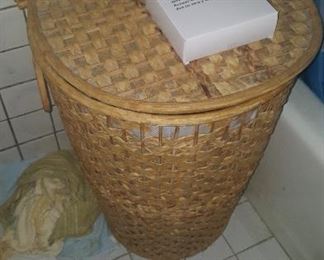 68. BAMBOO CLOTHES HAMPER $10