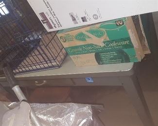 103. METAL TABLE $35