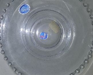 131. CANDLEWICK SMALL HANDLED DISH $12