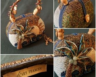 Mary Frances Beaded & Embellished Designer Top Handle Handbag (never used)