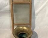 Spittoon and Glass Washboard