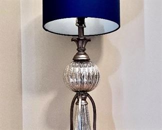 Table Lamp w/ Blue Shade