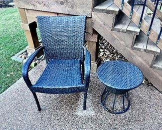 Patio Chair and Small Patio Table