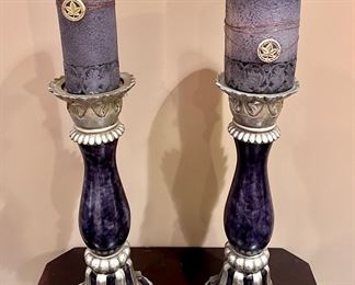 Tall candlestick holders