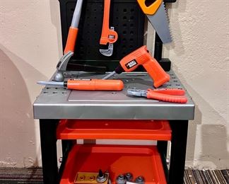Kids tool bench and tools