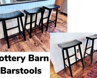 Pottery Barn Saddle Barstools