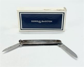 18 Grams Fine Reed & Barton Sterling Silver Weighted Small Pocket Knife