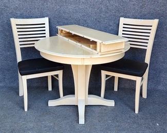 Canadel Furniture Dining Table & 2 Dining Chairs Hollywood Regency meets MCM