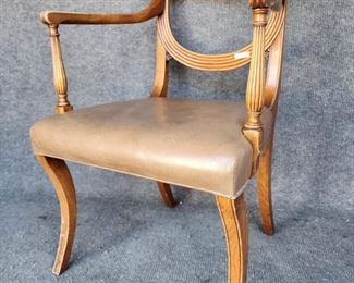 Empire Style Stained Pine Chair