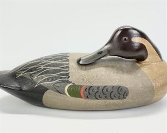 Vintage Hand Painted Carved Decoy Duck