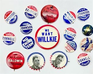 Vintage Political Presidential Pins