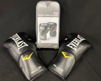 Everlast Boxing Gloves AND Everlast MMA Heavy Bag Gloves 