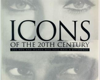 SIGNED 1998 First Edition Icons of The 20th Century by Barbara Cady Published by The Overlook Press New York 