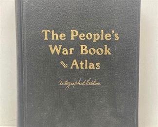 The Peoples War Book and Atlas Autographed Edition by James Martin Miller & H.S. Canfield Published by The R.C. Barnum Company (1920) 