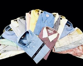 Burberrys, Tommy Hilfiger, MacCluer, JoS. A. Bank, Brooks Brother,Lord&Tylor, The Arrow Company, Liz Claiborne, The Big Shirt, Eddie Bauer Assorted Button Down Shirts