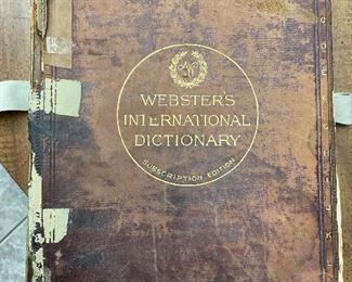 Webster’s International Dictionary - Subscription Edition 1897