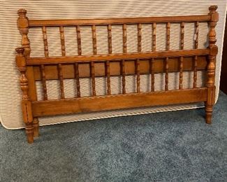 Full size Hard-rock Maple headboard and footboard. Part of bedroom set