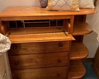 Chest with top drawer secretary