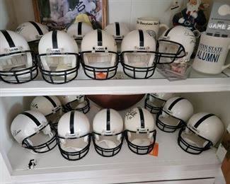 Penn State Riddell mini helmets