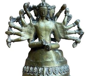 Small Tibetan Bronze Figure of Chakrasamvara and Vajravarahi