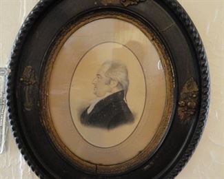 Framed portrait of Ninian Edwards (1775-1835)