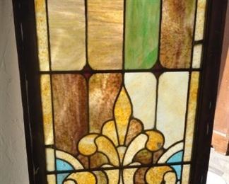 Church stained glass window, 24"x48"