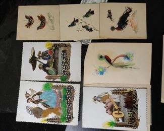 Mexican feather art