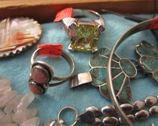 Lots of sterling and stones