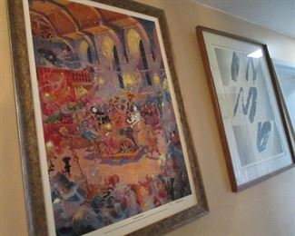 More art including signed William Steidel print