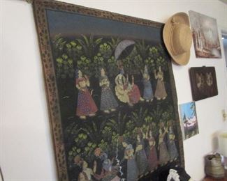 Vintage batik tapestry