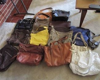 Handbag selection, mostly Coach