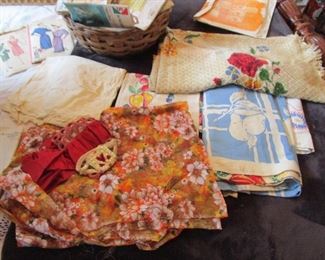 Vintage fabric and linens