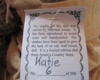 Maynard Arnett signed dolls