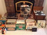 Some of the vintage stereo equipment we have for sale - plus records...