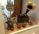 Edison Standard Phonograph (Model C) - works!
And other antique goodies....