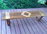 Slat coffee table - custom made by Ken Harding in 1950