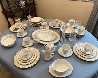 This is the Noritake china, all ready for your next meal.