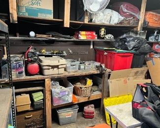 Buckets and bins of larger parts.  