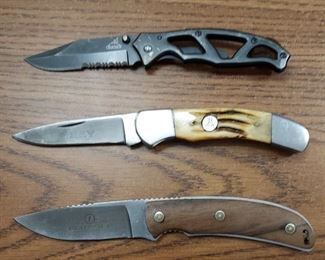 Gerber, Whitetail Cutlery pocket knives and Leopold fixed blade