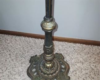 Detail, Antique cast iron floor lamp