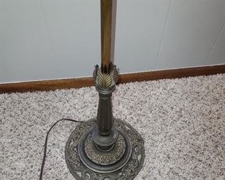 Detail, Antique cast iron floor lamp