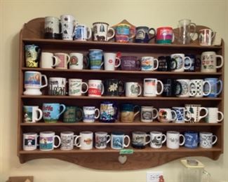 Great variety of coffee mugs from all over the world