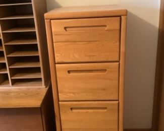 Oak file cabinet..  presale $35