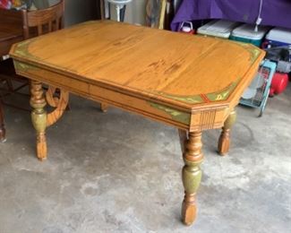 Vintage painted oak table …..presale $125