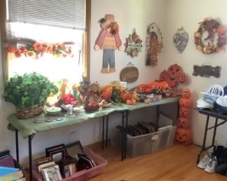 Fall holiday decorations and lots of new photo albums and frames