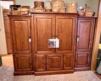 3 piece entertainment cabinet. 
