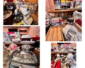 Many new or slightly used small appliances