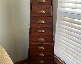 Vintage Pier 1 Pyramid Chest of Drawers 