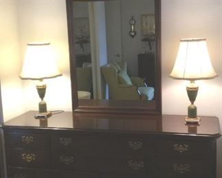 Ethan Allen Dresser And Mirror